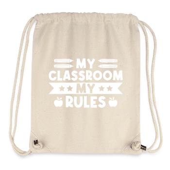 Preschool Teacher Classroom My Rules Daycare - Stanley/Stella Recycled Gym Bag - natural - Front
