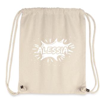 Geschenk Alessia - Stanley/Stella recycelter Gym Bag - Naturweiß - Vorne
