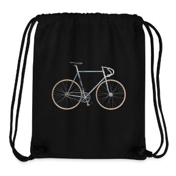 historisches Bahnrad - Stanley/Stella recycelter Gym Bag - Schwarz - Vorne