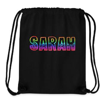 sarah rs regenbogen - Stanley/Stella recycelter Gym Bag - Schwarz - Vorne