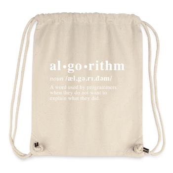 Algorithmusdefinition - Stanley/Stella recycelter Gym Bag - Naturweiß - Vorne