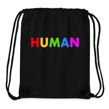 Human - Sac à cordon recyclé Stanley/Stella - noir - Devant