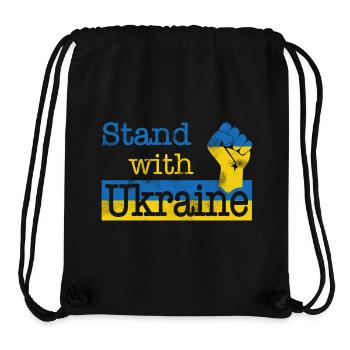 Stand with Ukraine! blue yellow - Stanley/Stella Recycled Gym Bag - black - Front