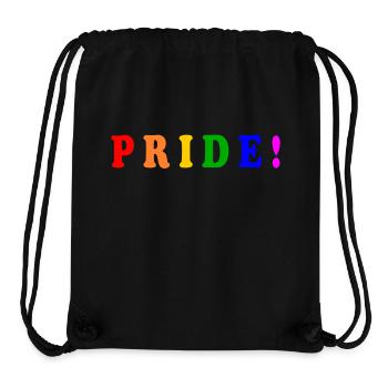 Pride - Stanley/Stella recycelter Gym Bag - Schwarz - Vorne