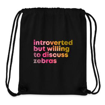 Zebra - Stanley/Stella Recycled Gym Bag - black - Front