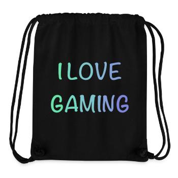 I Love Gaming - Stanley/Stella Recycled Gym Bag - black - Front