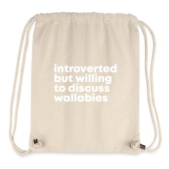 Wallaby - Stanley/Stella Recycled Gym Bag - natural - Front