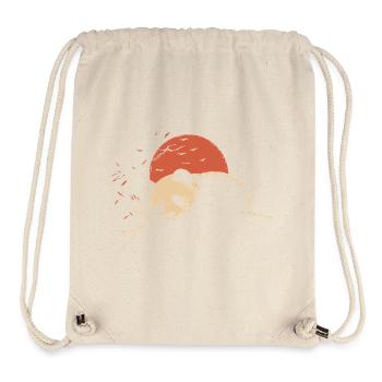 Sleeping Panda - Stanley/Stella Recycled Gym Bag - natural - Front