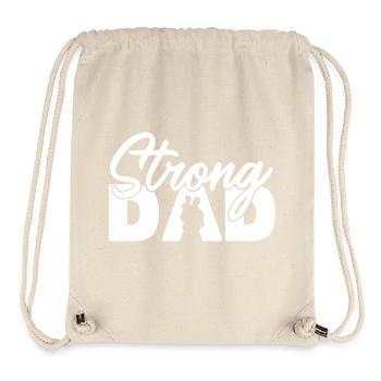 Starker Vater-Schatten Vaterschaft Elternschaft - Stanley/Stella recycelter Gym Bag - Naturweiß - Vorne