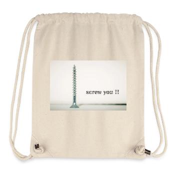 screw you - Stanley/Stella Recycled Gym Bag - natural - Front