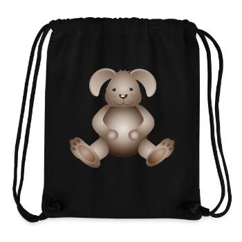 zuckersüßer goldiger Hase als tierischer Begleiter - Stanley/Stella recycelter Gym Bag - Schwarz - Vorne