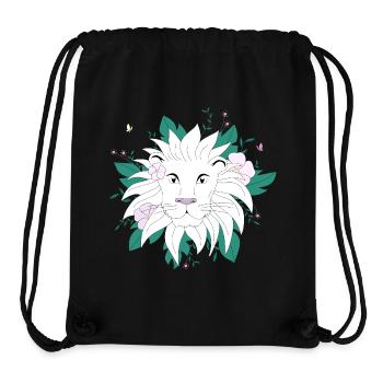 Botanischer Löwe - Stanley/Stella recycelter Gym Bag - Schwarz - Vorne