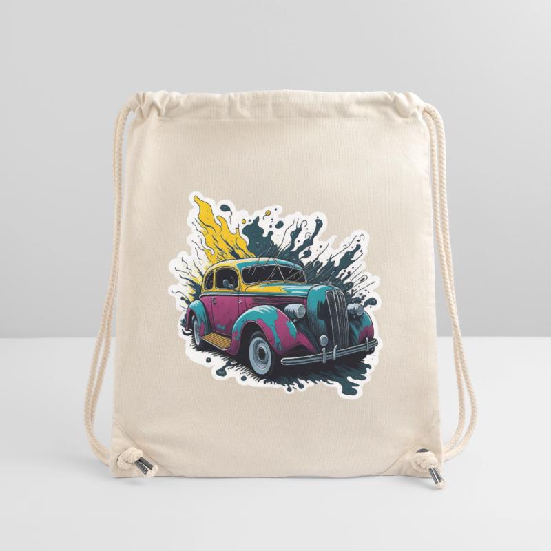 Farbiger Oldtimer Spritzer Stanley/Stella recycelter Gym Bag