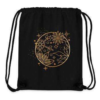 zauberhaftes goldenes Weihnachtskugel Ornament - Stanley/Stella recycelter Gym Bag - Schwarz - Vorne