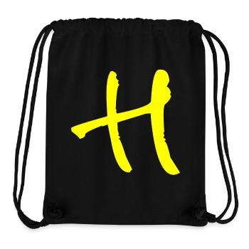 Buchstabe H - Stanley/Stella recycelter Gym Bag - Schwarz - Vorne