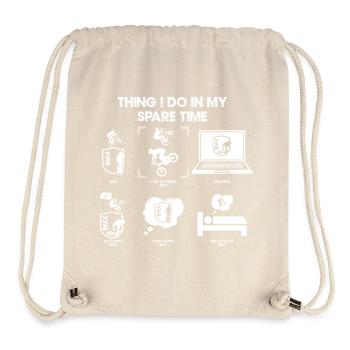 Spare Time Hobbies Comic Montage - Stanley/Stella Recycled Gym Bag - natural - Front