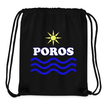 Poros Sun Waves Design - Stanley/Stella Recycled Gym Bag - black - Front