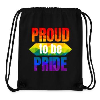 PRIDE PROUD to be Pride - Stanley/Stella recycelter Gym Bag - Schwarz - Vorne
