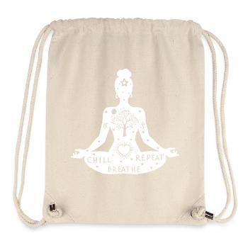 Yoga-Kunst #3 - Stanley/Stella recycelter Gym Bag - Naturweiß - Vorne
