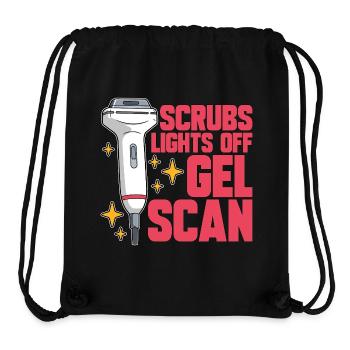 Sonographer Scrubs Lights Off Gel Scan Ultrasound - Stanley/Stella recycelter Gym Bag - Schwarz - Vorne