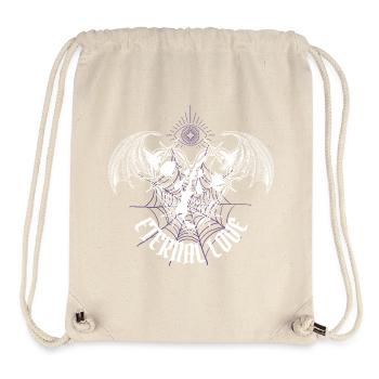 Eternal Love Gothic Skull - Stanley/Stella Recycled Gym Bag - natural - Front