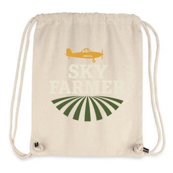 Ländliche Luftfahrt Landwirtschaft Pilotgeschenk - Stanley/Stella recycelter Gym Bag - Naturweiß - Vorne