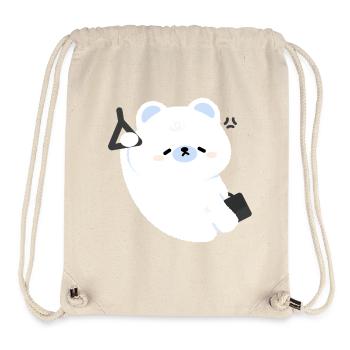 Tired Sleepy Polar commute - Stanley/Stella Recycled Gym Bag - natural - Front