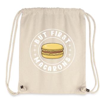 Macaron French Desserts - Stanley/Stella Recycled Gym Bag - natural - Front