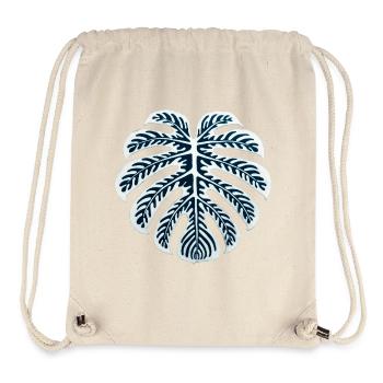 Monstera Blatt – Tropisches Deco Art Design - Stanley/Stella recycelter Gym Bag - Naturweiß - Vorne