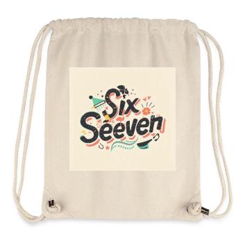 Six Seventeen Retro Doodle Letters - Stanley/Stella Recycled Gym Bag - natural - Front