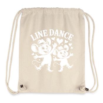 Souris de danse en ligne - Sac à cordon recyclé Stanley/Stella - blanc naturel - Devant