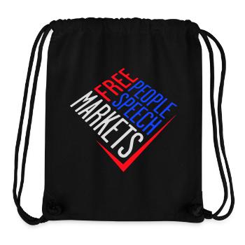 Free Speech Markets People Libertarian Freedom Logo - Stanley/Stella Recycled Gym Bag - black - Front