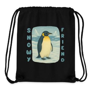 Pinguin-Schneefreund - Stanley/Stella recycelter Gym Bag - Schwarz - Vorne