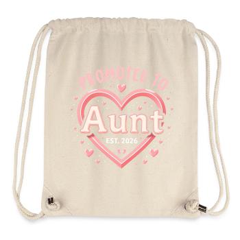 Aunt 2026 Aunt 2026 Promoted to Aunt 2026 - Stanley/Stella Recycled Gym Bag - natural - Front