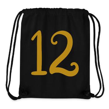 12 - Stanley/Stella recycelter Gym Bag - Schwarz - Vorne