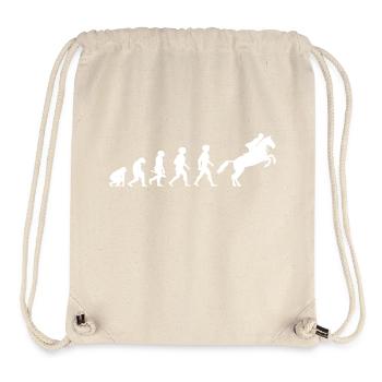 Evolution Reitsport Reiten Reiter Pferdesport - Stanley/Stella recycelter Gym Bag - Naturweiß - Vorne