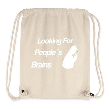 Looking For People’s Brains - Sherlock - Sac à cordon recyclé Stanley/Stella - blanc naturel - Devant
