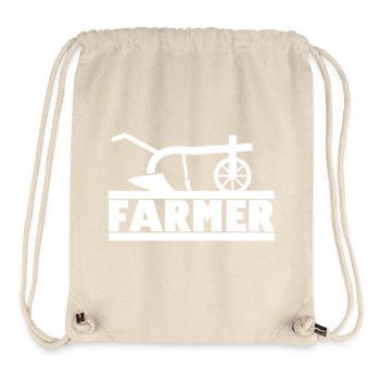 Farmer alter Pflug für Bauer & Landwirt - Stanley/Stella recycelter Gym Bag - Naturweiß - Vorne