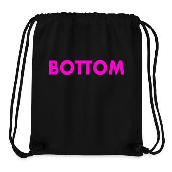 Bottom - Stanley/Stella Recycled Gym Bag - black - Front