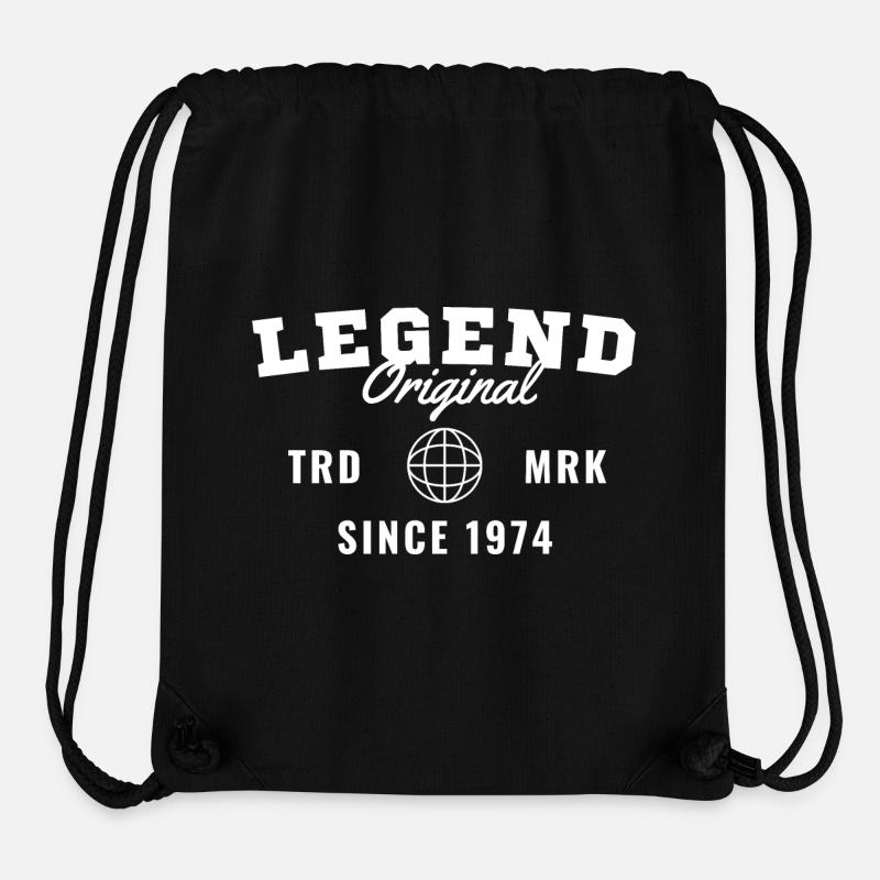 Birth Year Legend Since 1974 - Stanley/Stella Recycled Gym Bag - black