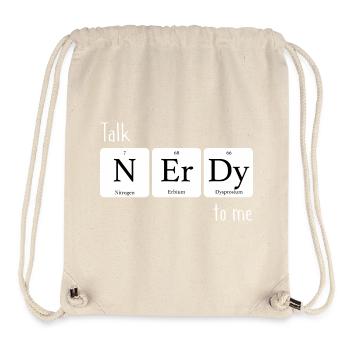 Elements Talk nerd pour moi - Sac à cordon recyclé Stanley/Stella - blanc naturel - Devant