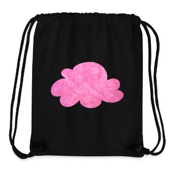 rosa Wolke Flausch Pelz Himmel kuschelig pink - Stanley/Stella recycelter Gym Bag - Schwarz - Vorne