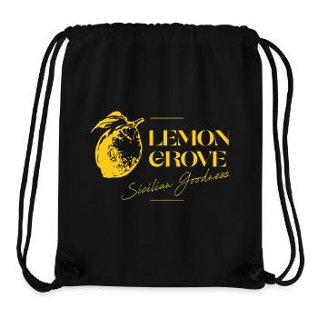 Sizilianischer Zitronenhain Illustration - Stanley/Stella recycelter Gym Bag - Schwarz - Vorne