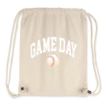 Game Day Baseball Fan - Stanley/Stella Recycled Gym Bag - natural - Front