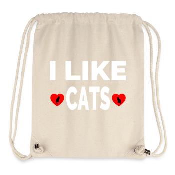 Katzen - Stanley/Stella recycelter Gym Bag - Naturweiß - Vorne