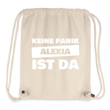 Alexia als Name - Stanley/Stella recycelter Gym Bag - Naturweiß - Vorne