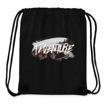 Adventure - Sac à cordon recyclé Stanley/Stella - noir - Devant