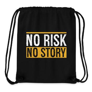 no risk no story - Stanley/Stella Recycled Gym Bag - black - Front