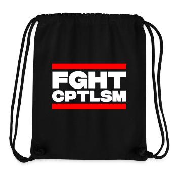 FGHT CPTLSM - Stanley/Stella recycelter Gym Bag - Schwarz - Vorne