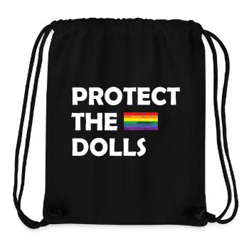 PROTECT THE DOLLS flag small - Stanley/Stella recycelter Gym Bag - Schwarz - Vorne